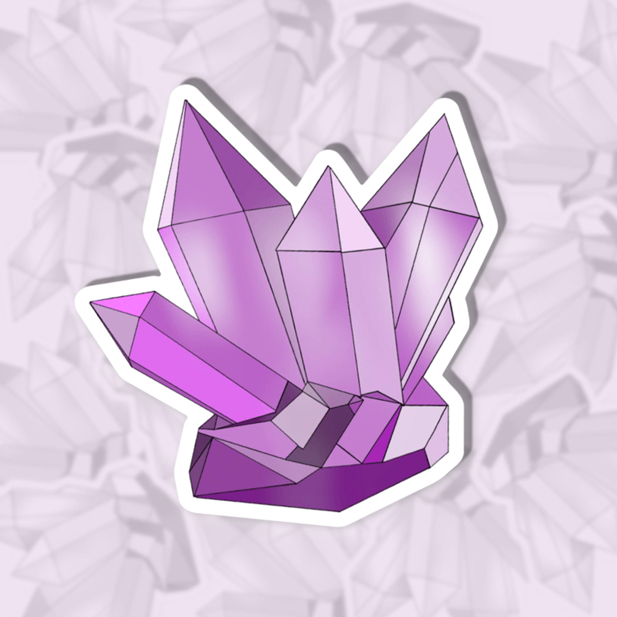 Crystal Sticker - Purple