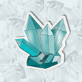 Crystal Sticker - Teal