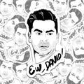 David Illustration Sticker