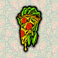 Deadly Pizza Slice Sticker
