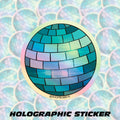 Disco Ball Holographic Sticker
