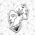 Dual Face Line Sticker