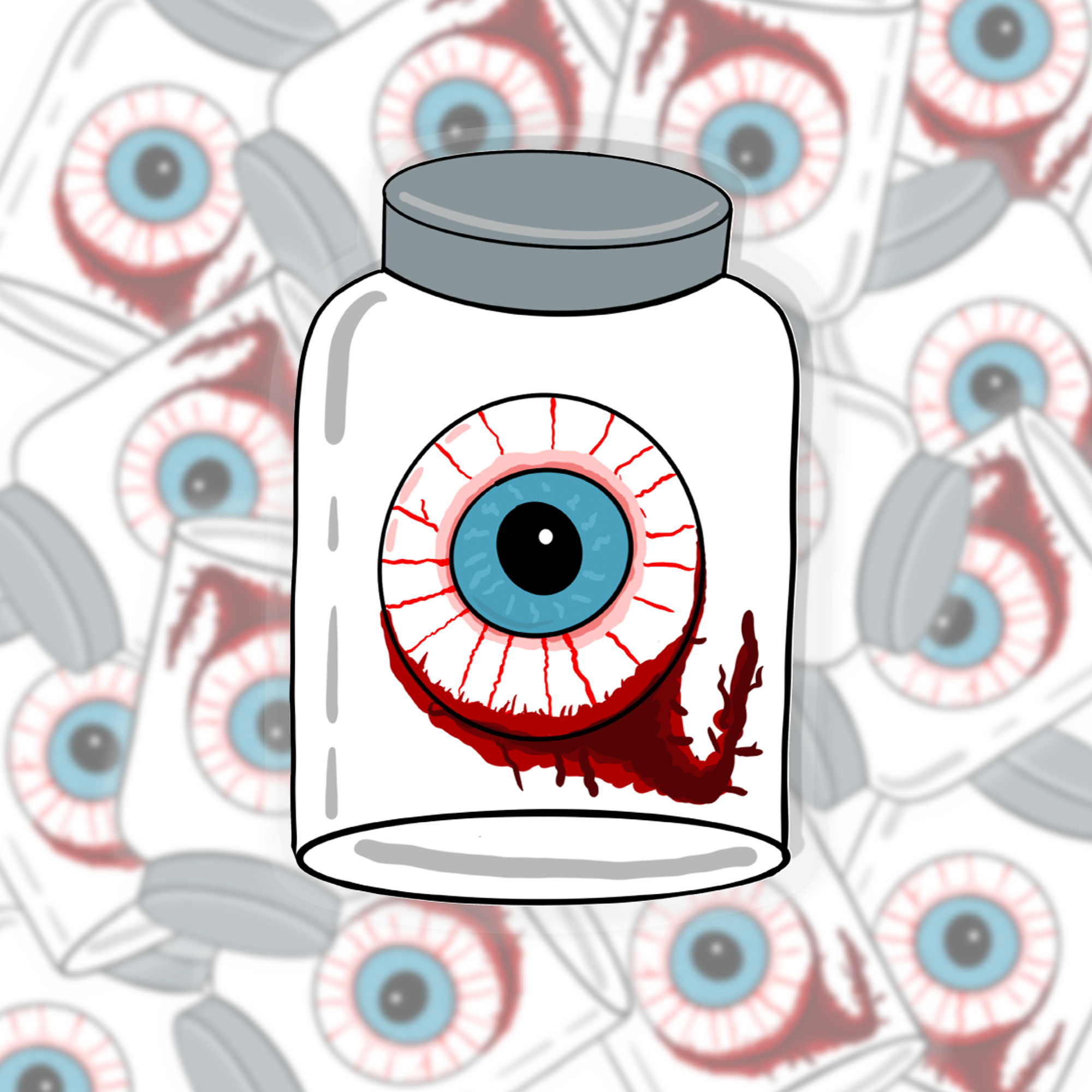 Eyeball Clear Sticker
