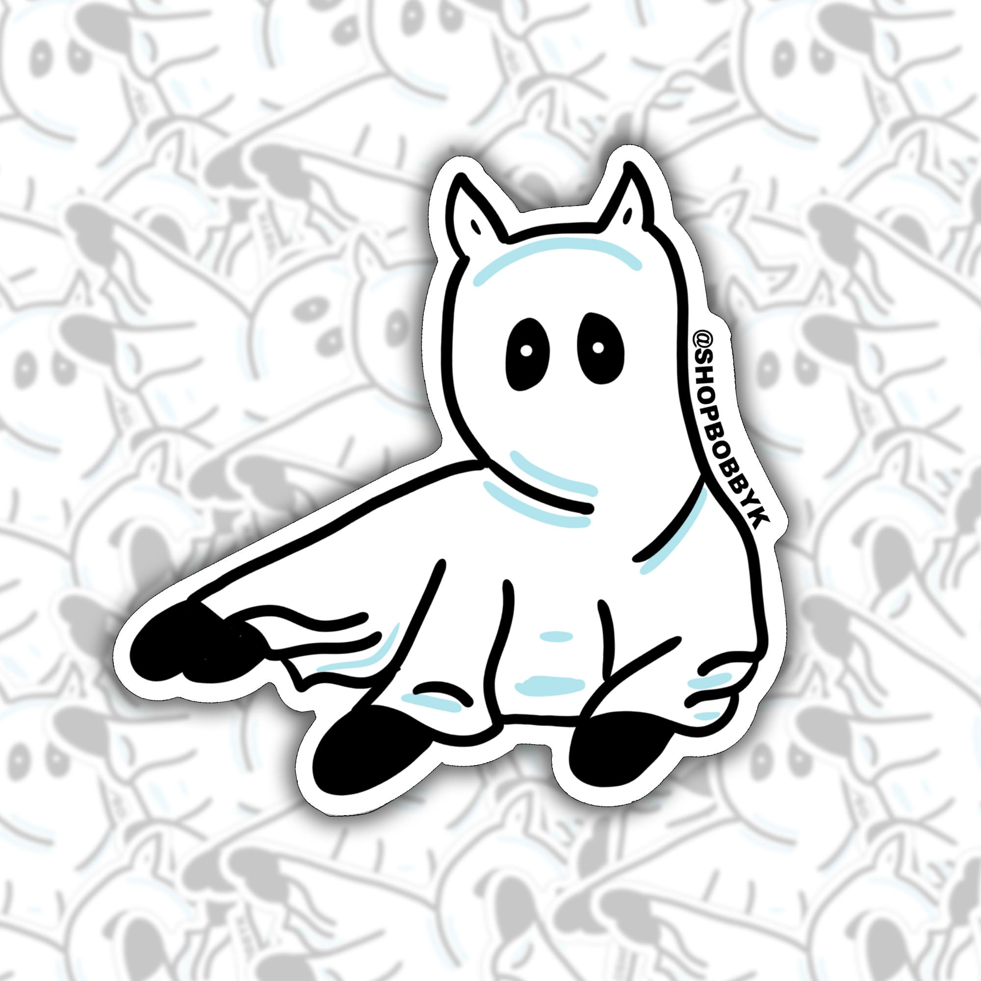 Ghost Cat No. 3 Sticker