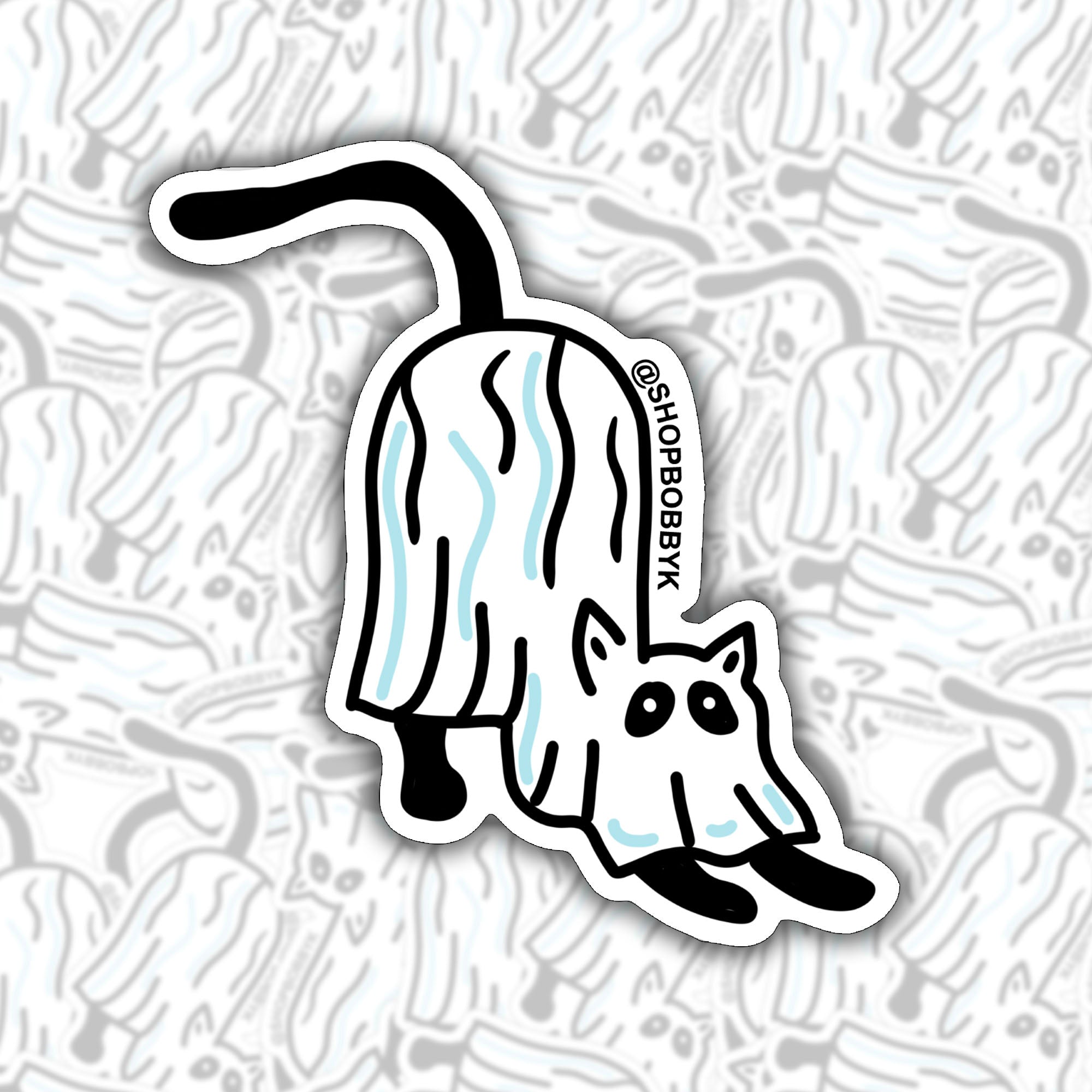 Ghost Cat No. 4 Sticker