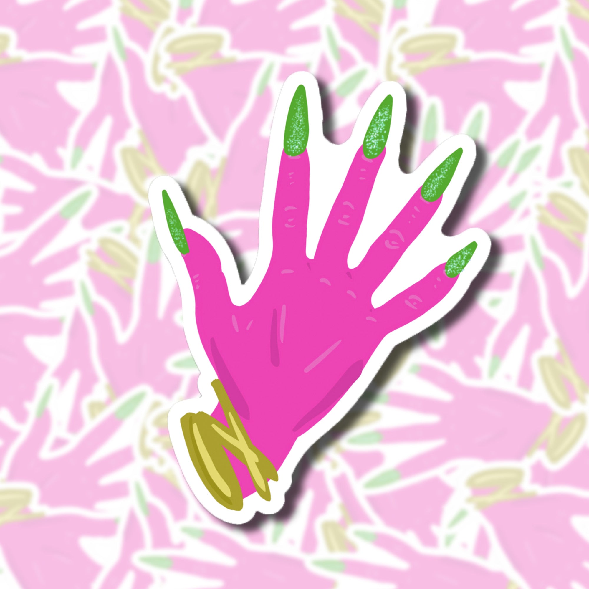 Glitter Nails Sticker