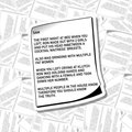 Note to Sam Sticker