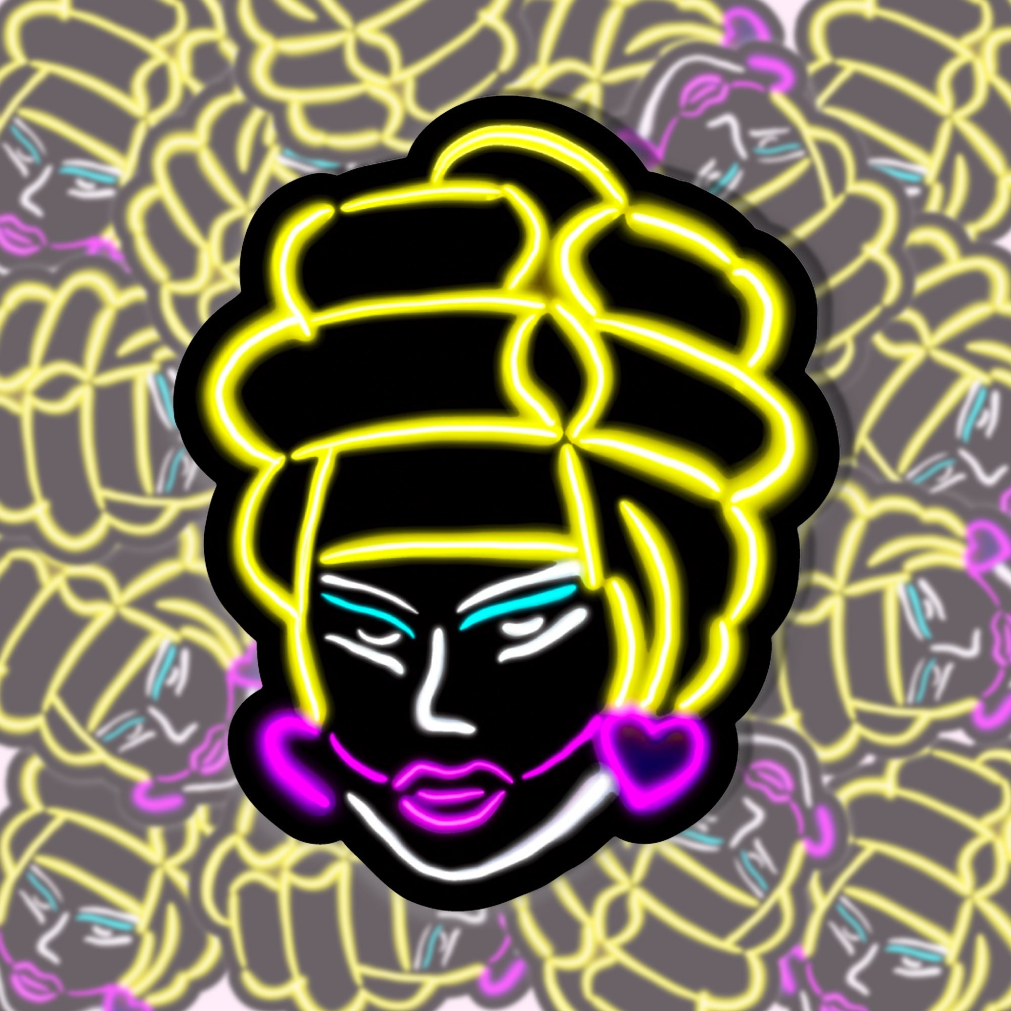 Neon Trixie Sticker