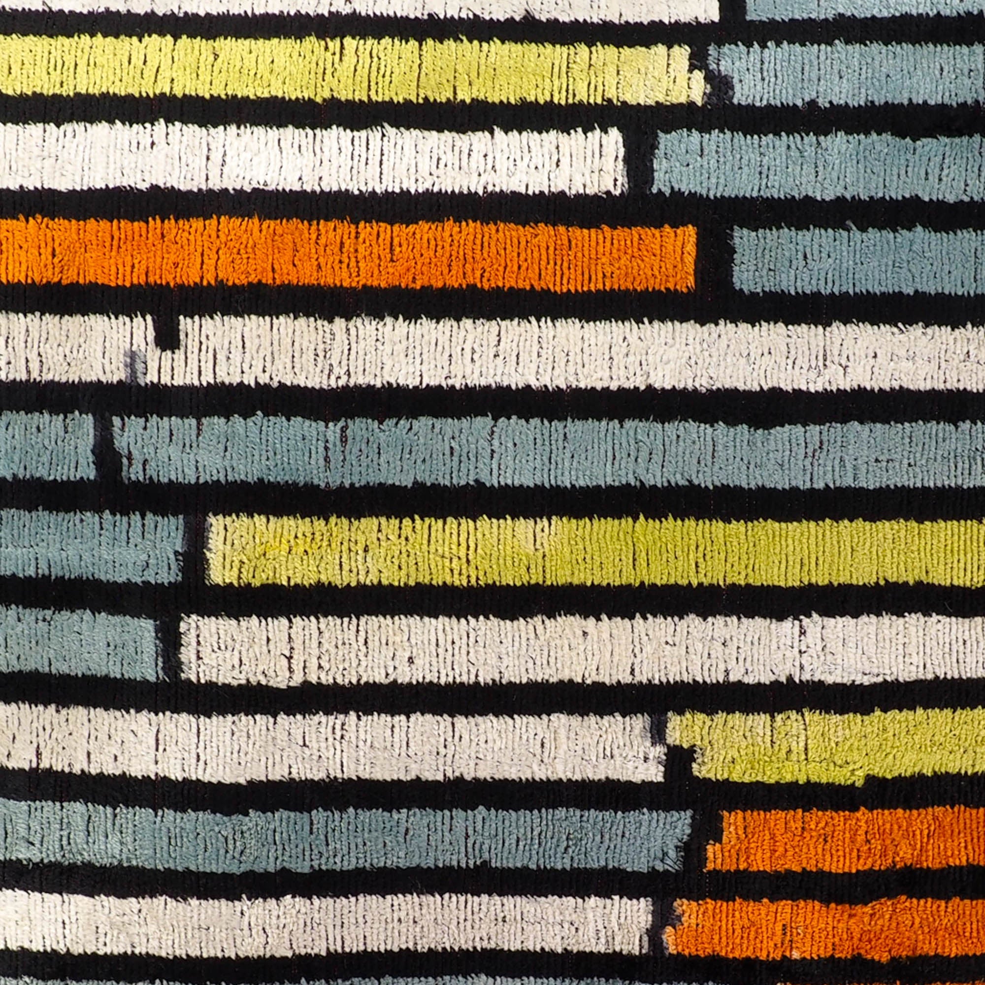 Striped Silk Velvet Ikat Throw Pillow Cover 20 X 20