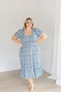 Navy Trellis - Dress