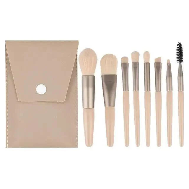 8Pcs Mini Travel Portable Soft Makeup Brushes