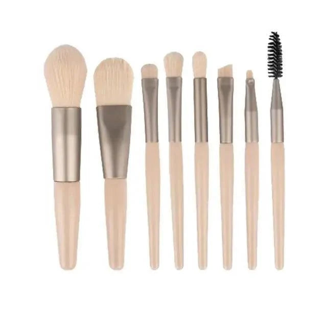 8Pcs Mini Travel Portable Soft Makeup Brushes