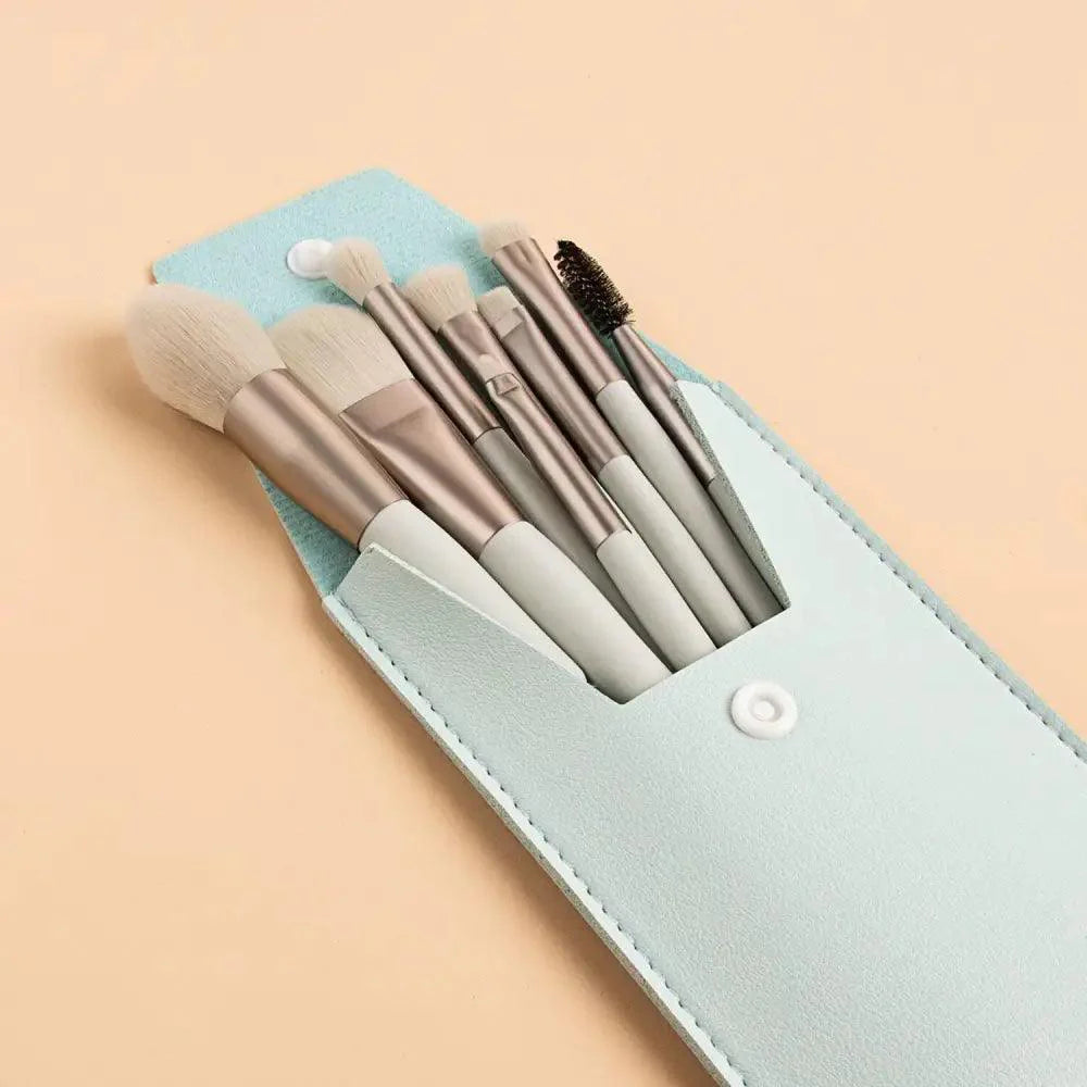 8Pcs Mini Travel Portable Soft Makeup Brushes