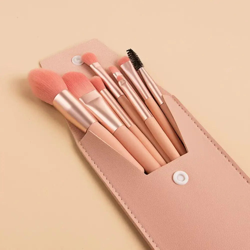 8Pcs Mini Travel Portable Soft Makeup Brushes