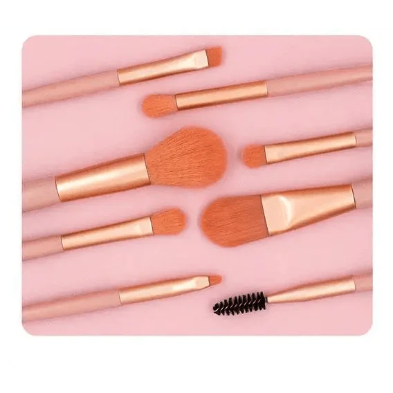8Pcs Mini Travel Portable Soft Makeup Brushes
