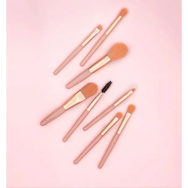 8Pcs Mini Travel Portable Soft Makeup Brushes