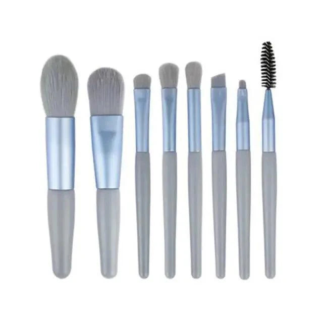 8Pcs Mini Travel Portable Soft Makeup Brushes