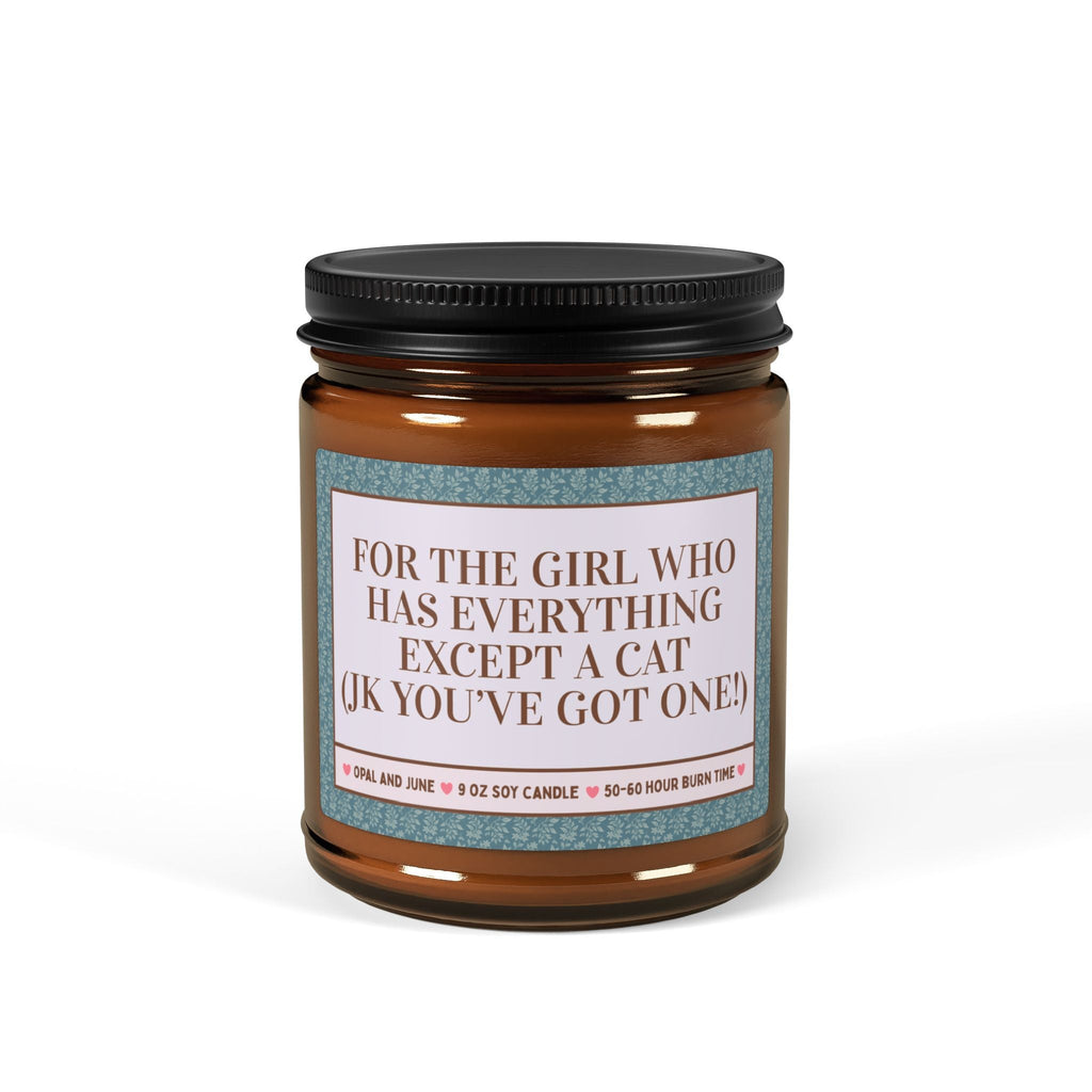For the Girl Who Has Everything Except a Cat Candle