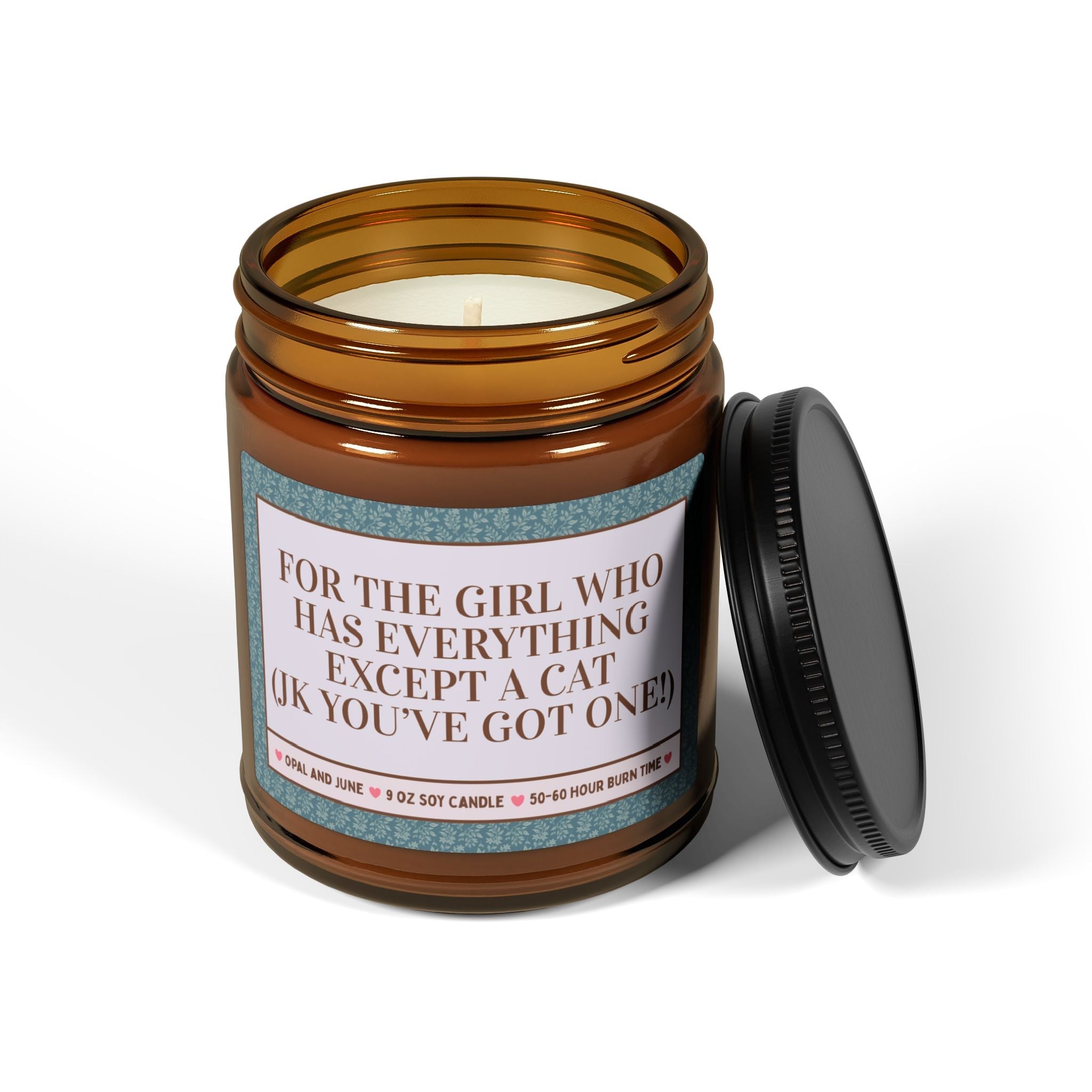 For the Girl Who Has Everything Except a Cat Candle