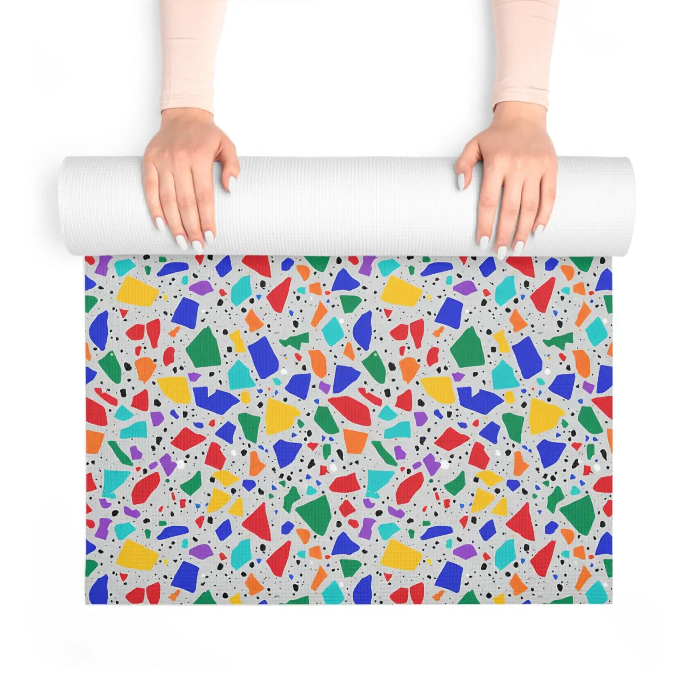 Non-Slip Terrazzo Confetti Foam Yoga Mat - Dipaliz