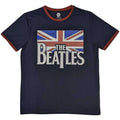The Beatles Drop T Logo & Vintage Flag [T-Shirt]