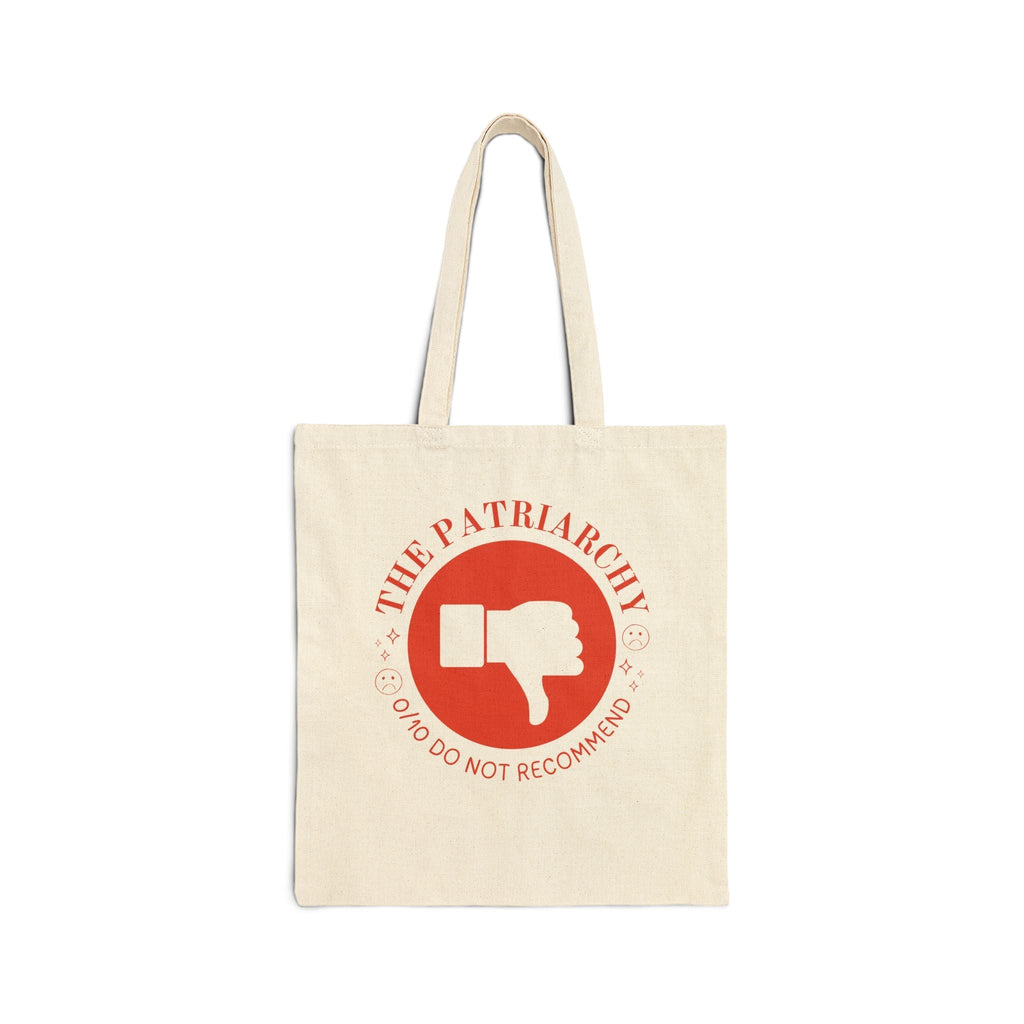 Thumbs Down Feminist Tote Bag
