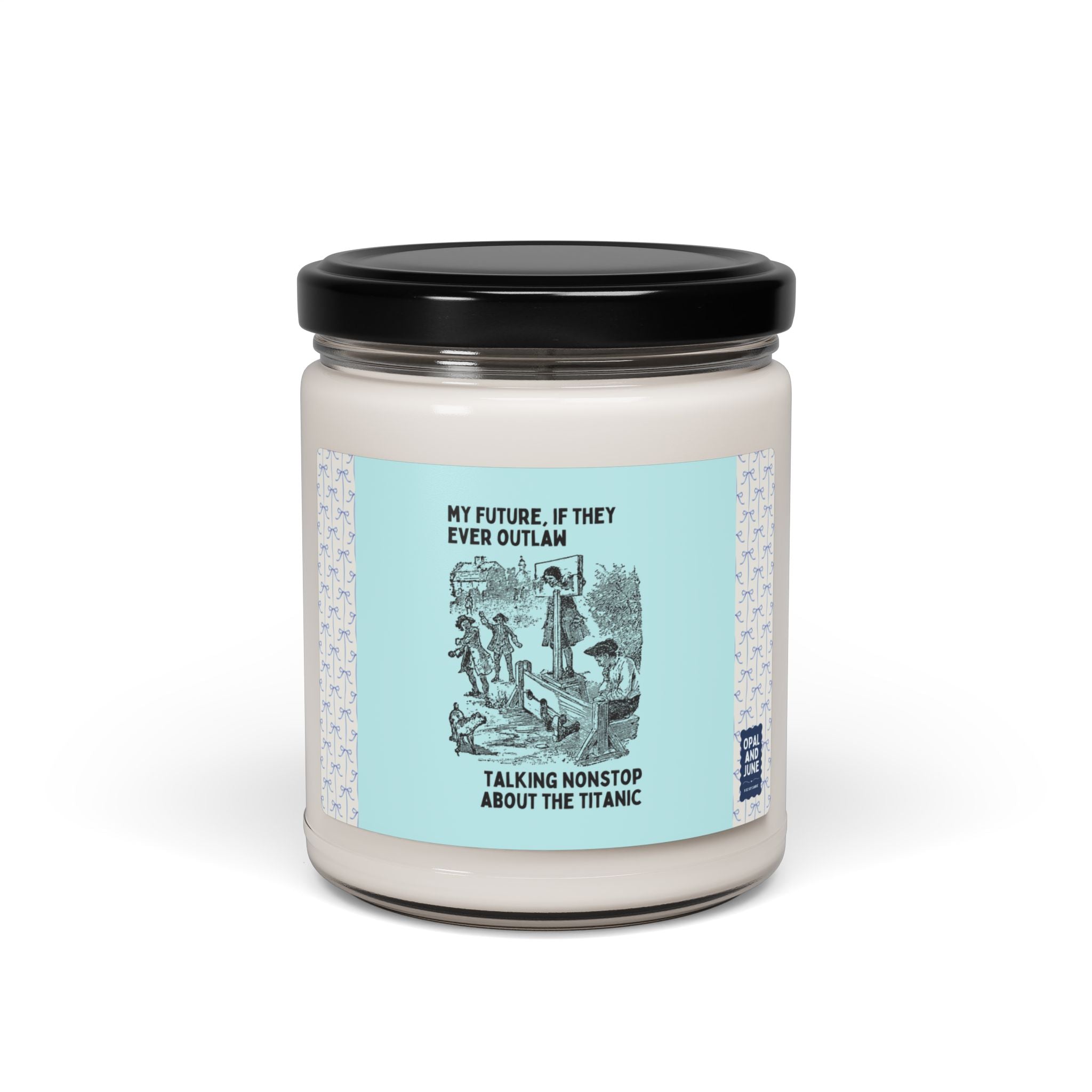 Titanic Maritime History Candle