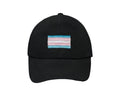 Transgender Flag Baseball Hats in Black