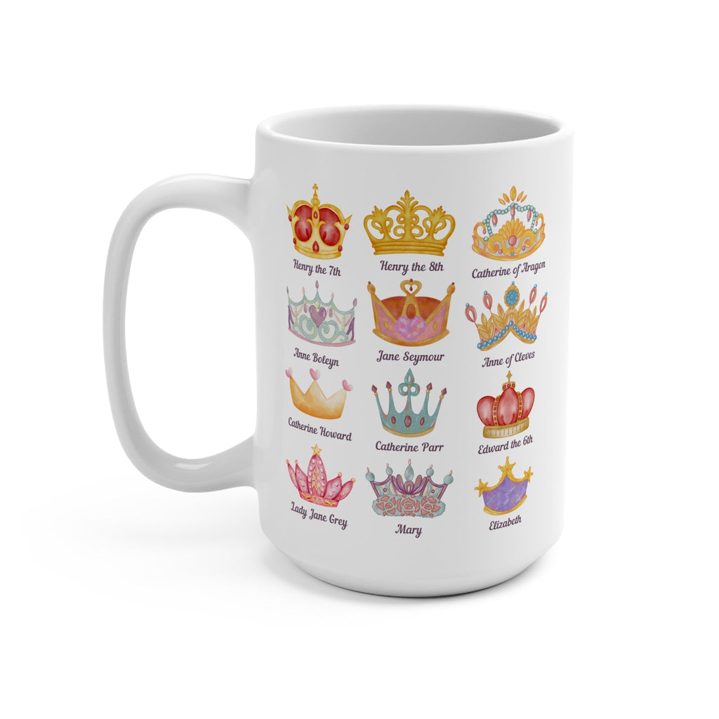 Tudor History Mug with Crowns
