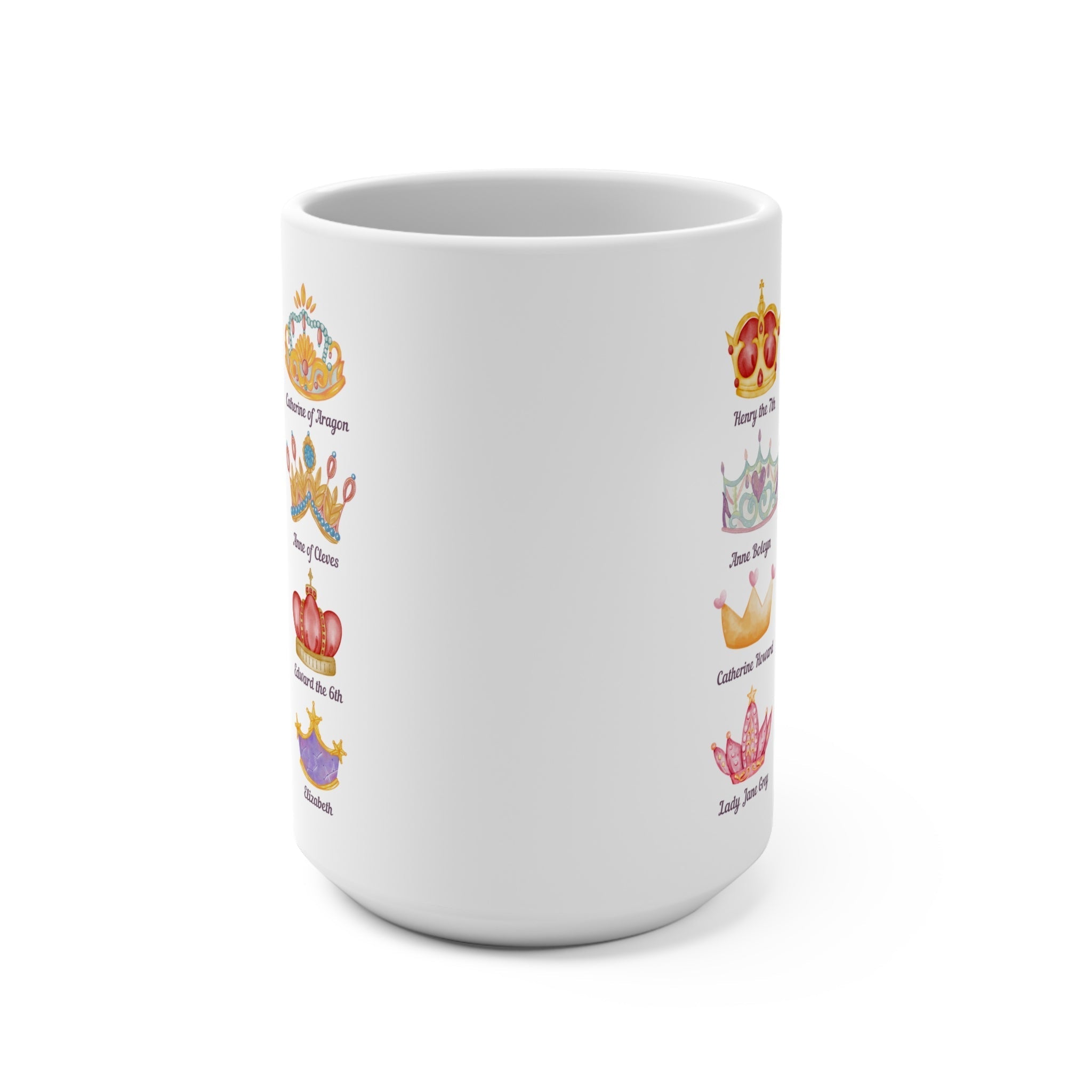 Tudor History Mug with Crowns