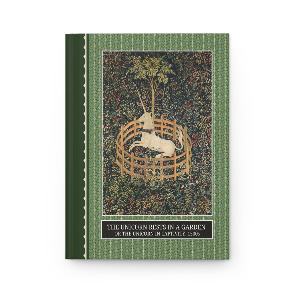 Unicorn Rests in a Garden Notebook