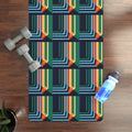 Vibrant Rubber Yoga Mat - Anti-Slip Geometric - Dipaliz