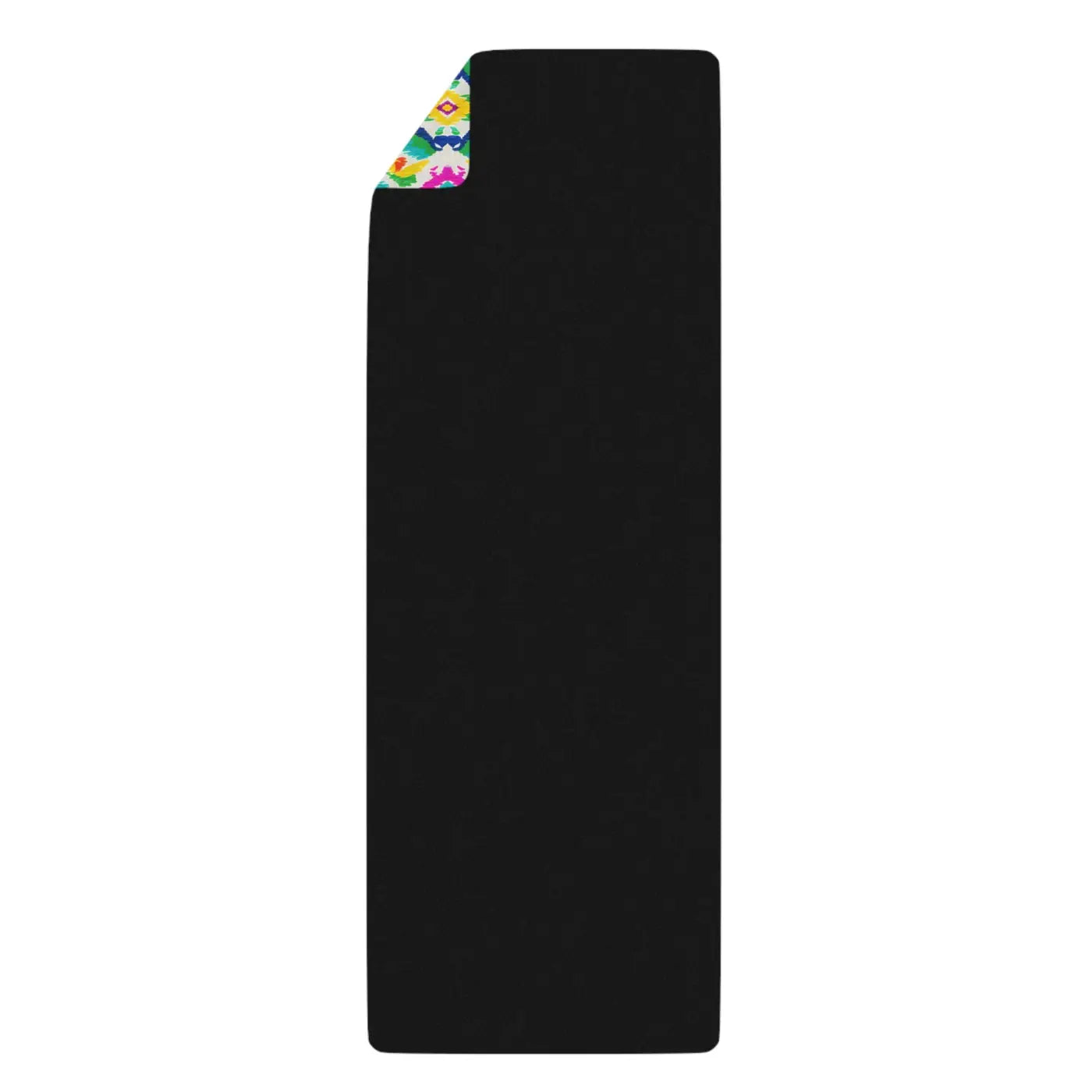 Hand Painted Ikat Rubber Yoga Mat - Microfiber Suede - Dipaliz