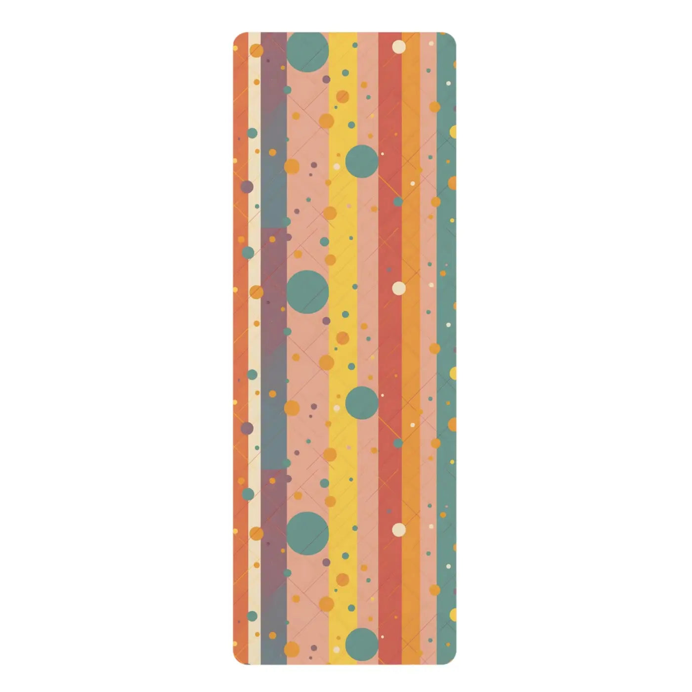 Vibrant Rubber Yoga Mat - Anti-slip Backing - Dipaliz