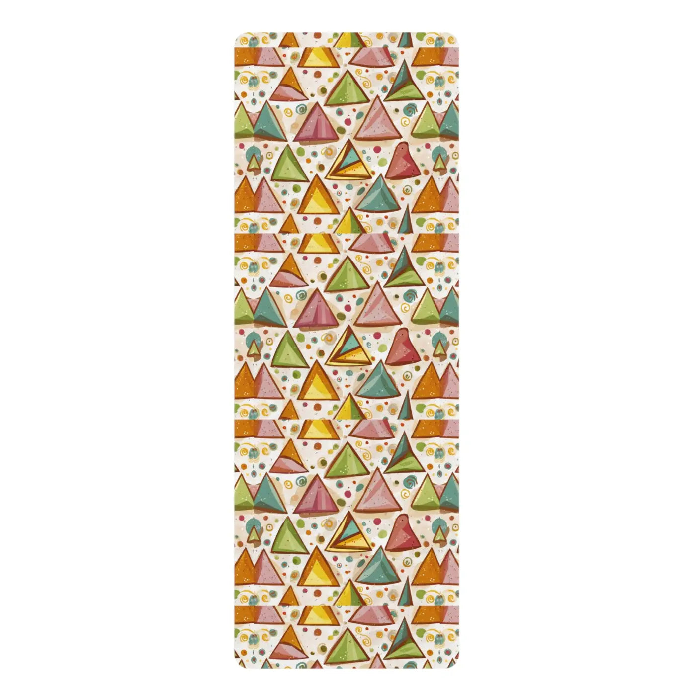 Vibrant Triangles Yoga Mat - Non-Slip Rubber - Dipaliz