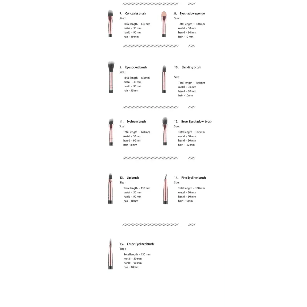 Makeup Brushes Set