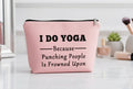 Yoga-Themed Cosmetic Bag