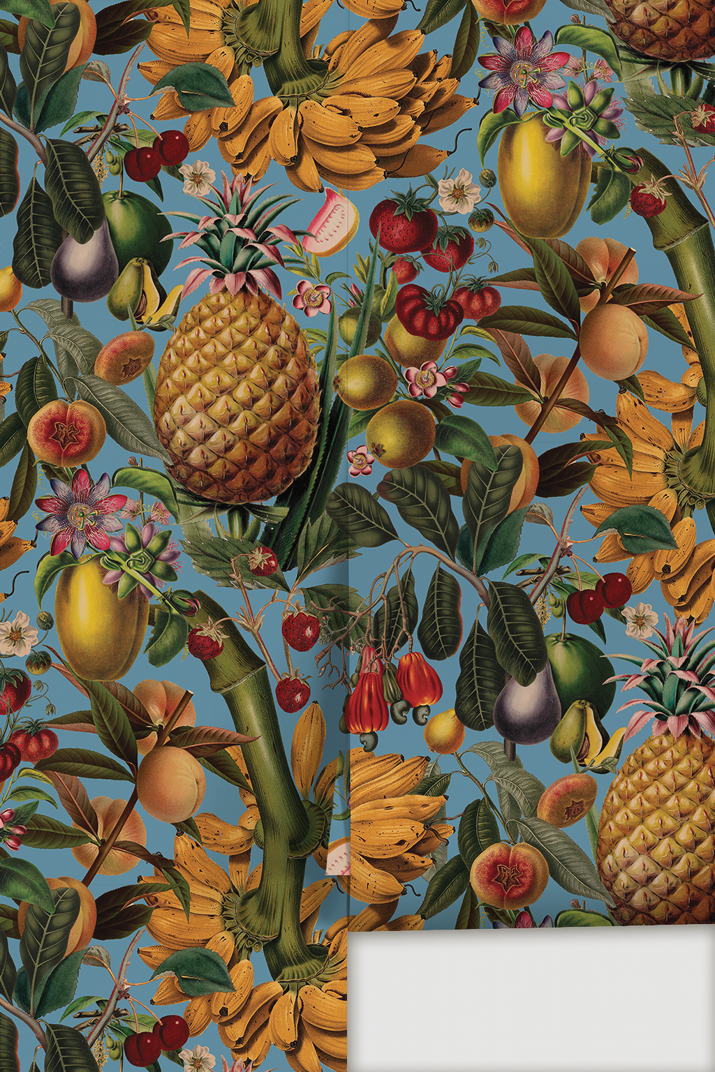 Juicy Fruit Wallpaper, blue