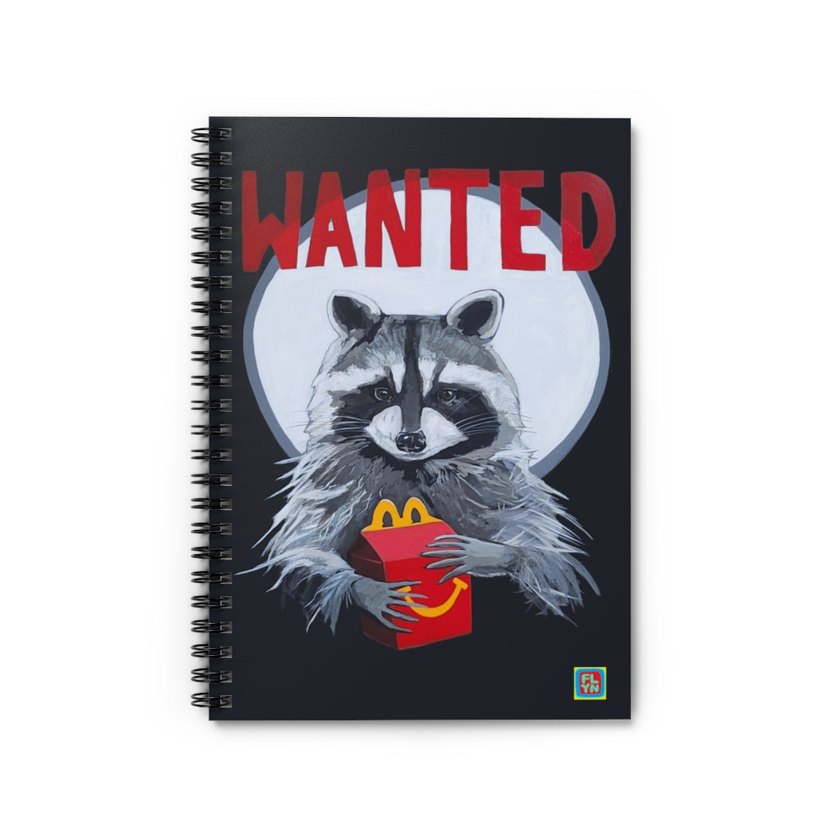 WANTED Raccoon Notebook
