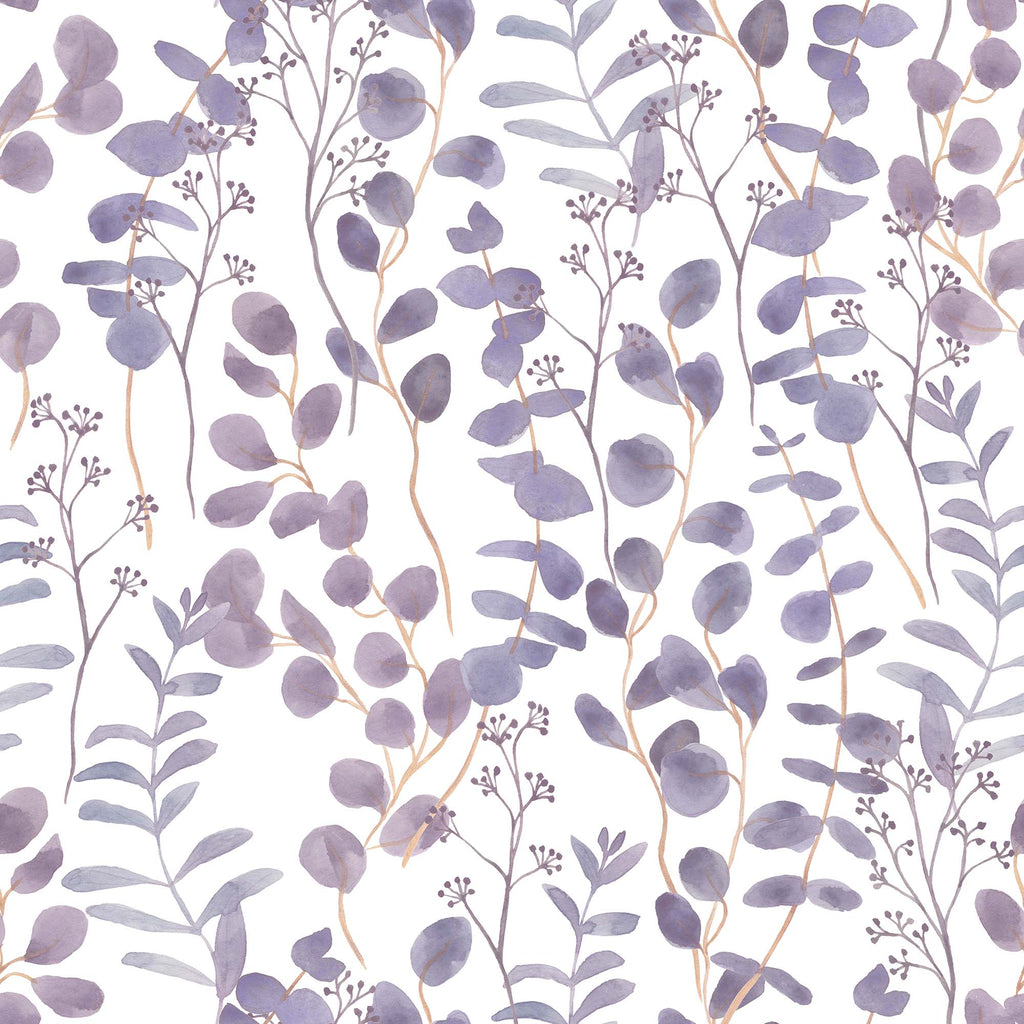 Lilac leaves Wallpaper | Kitchen + Metal