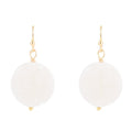 White Druzy Drop Earring