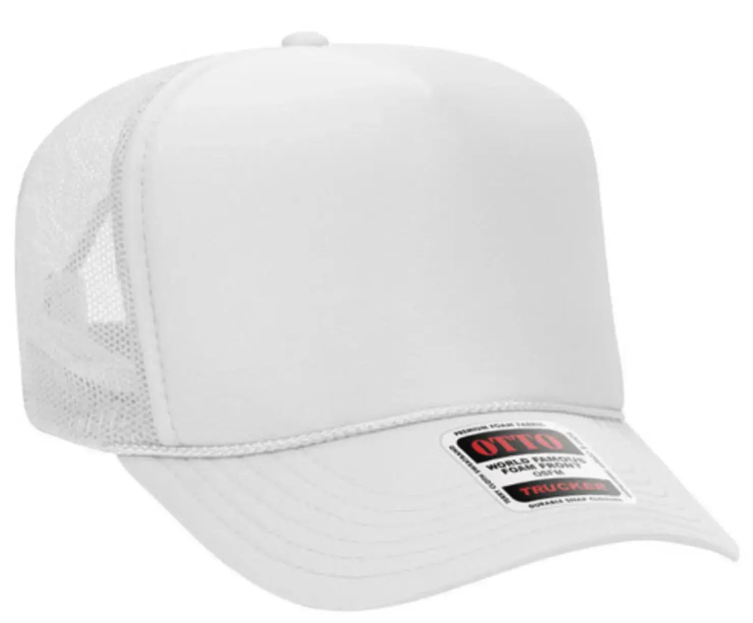 Neon Pink Good Vibes Only Adult Otto Foam Trucker Hat