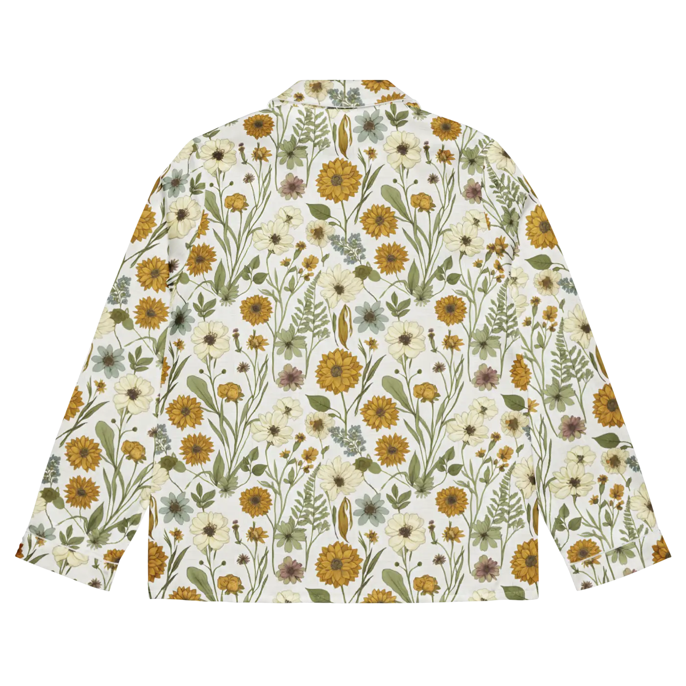 Silky Soft Wild Flowers Pajama Top - Lightweight Fabric - DipaliZ