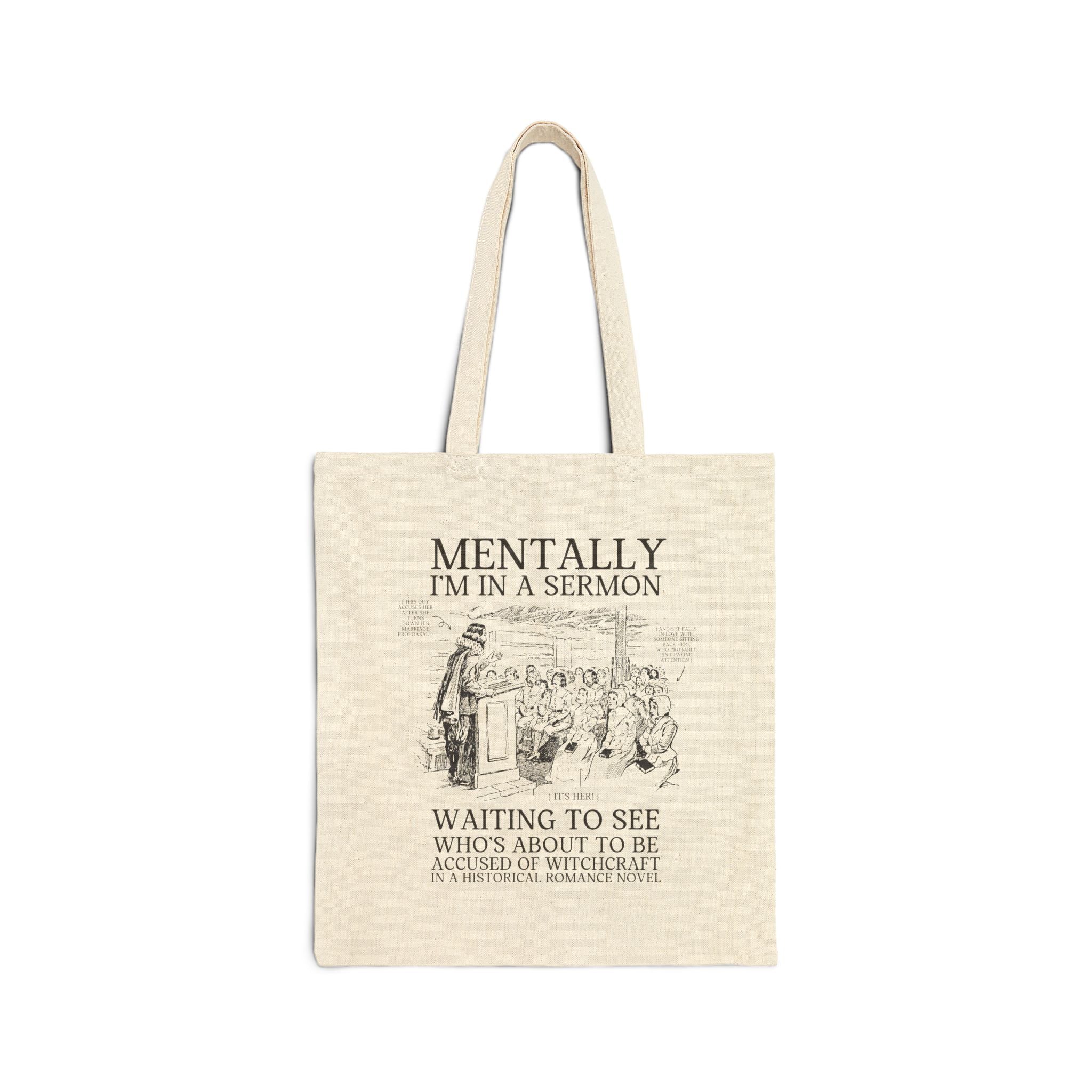 Witchy Romance Tote Bag for Reader: Spooky Bookish Tote for Bookworm