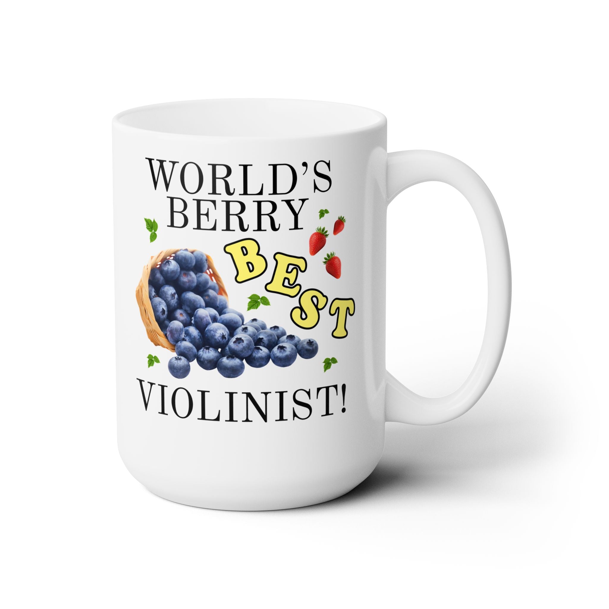 World's Berry Best Violinist Coffee Mug