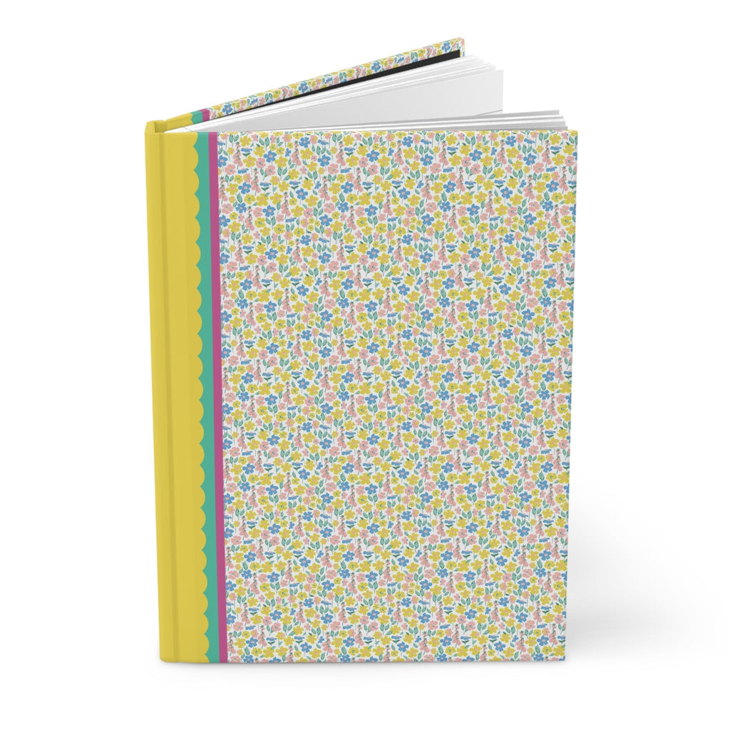 Yellow and Blue Flower Notebook