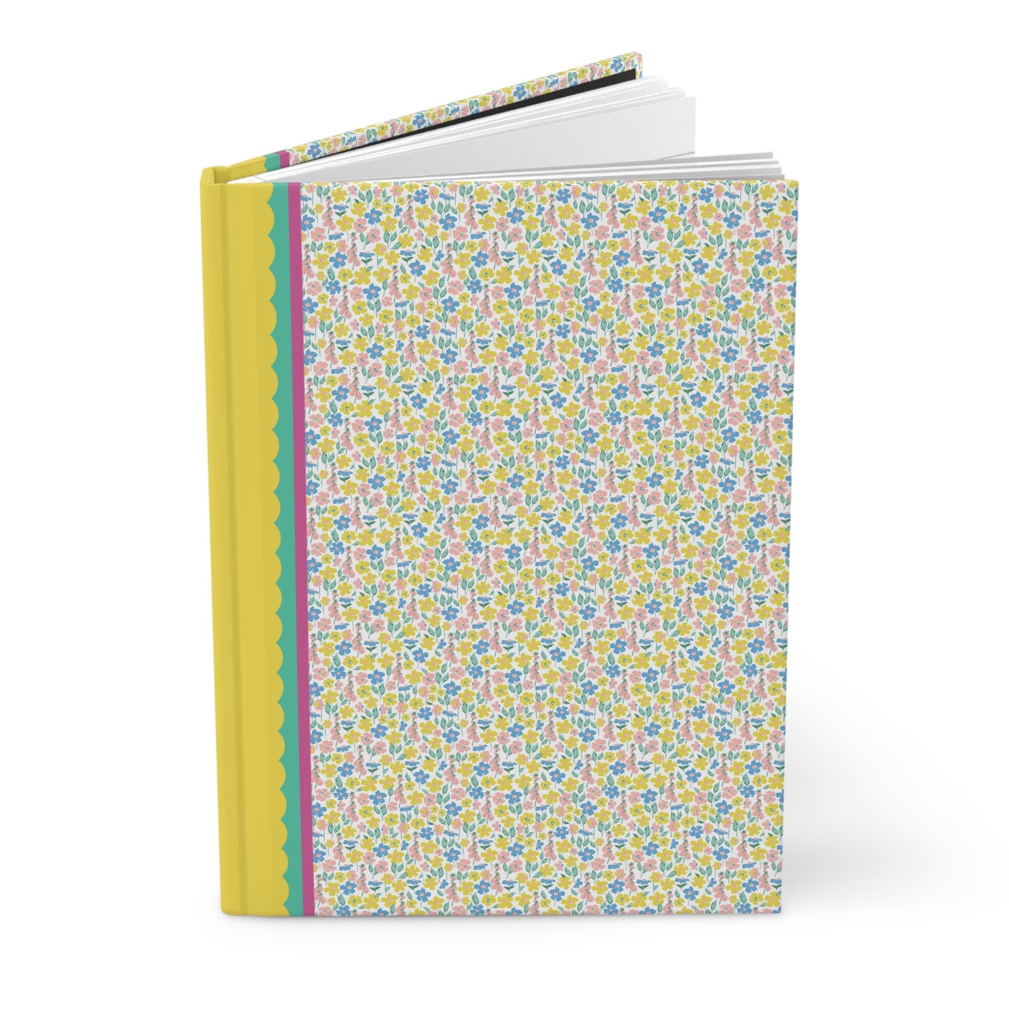 Yellow and Blue Flower Notebook