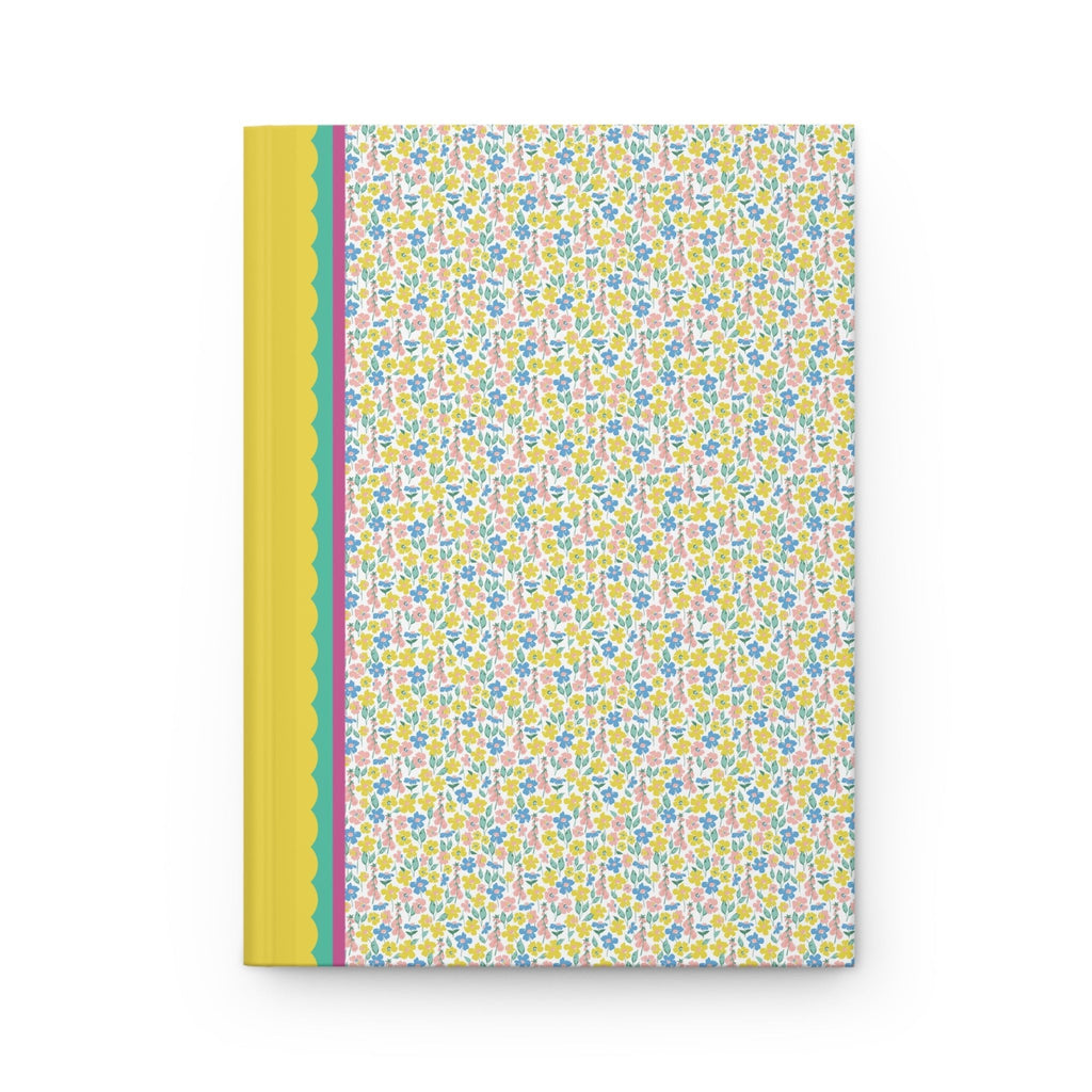 Yellow and Blue Flower Notebook