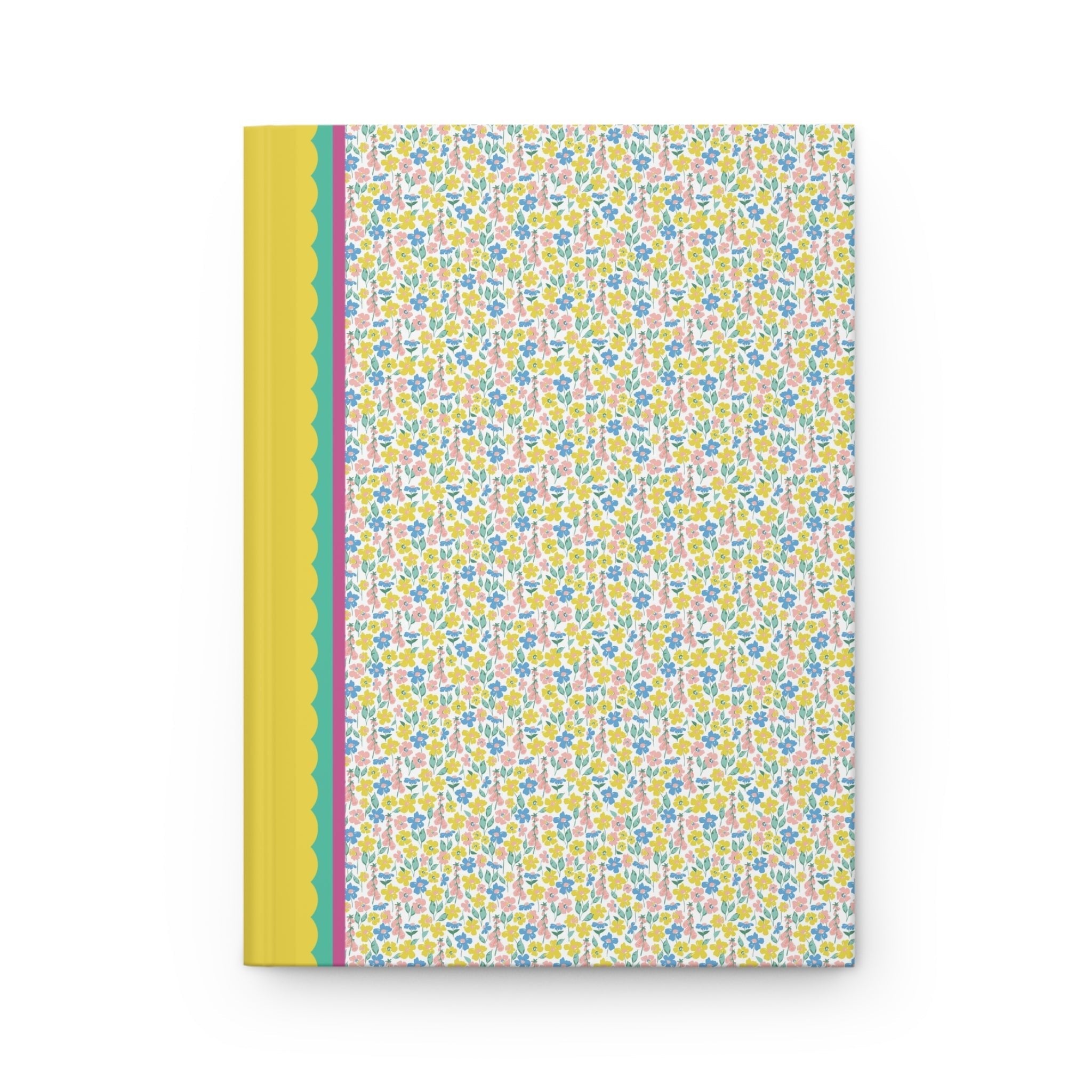 Yellow and Blue Flower Notebook