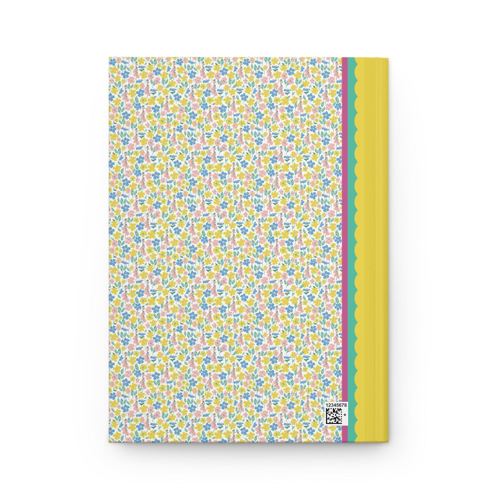Yellow and Blue Flower Notebook